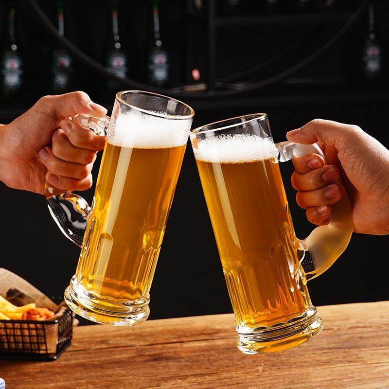 Chopes à bière Hercule Tasse Musclée avec Anse Chope à bière artisanale Grande Capacité Verre à eau Verre à vin Créatif