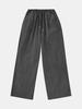IKALOOK Spring/Autumn Wide Pigment Elastic Waist Pants Dpt129