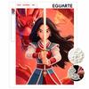 Pearl Painting Pearl Aesthetic Mulan for Beginners and Adults, DIY Pearl Diamond Art Painting Kit for Home Wall Decor Gifts