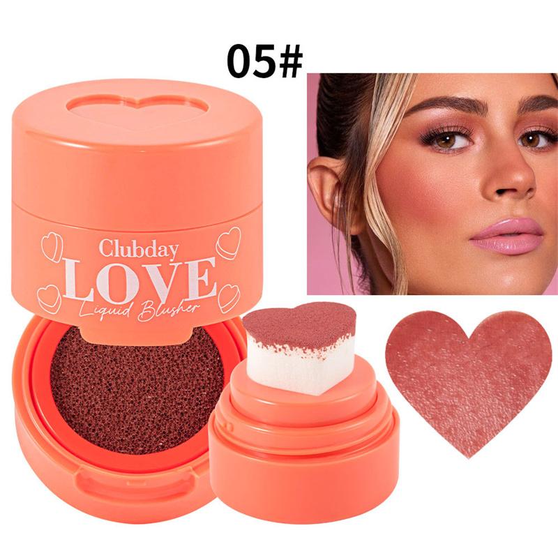 

Румяна Cheek Heart Air Cushion Seal Contour Natural Three-dimensional Nude Velvet Blush Waterproof Contouring