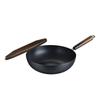 DStt 32CM Flat Bottom Cast Iron Wok