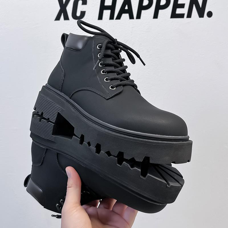 Kick not rotten rhubarb boots men's winter velvet British style tooling boots outdoor mountaineering boots 66591-A