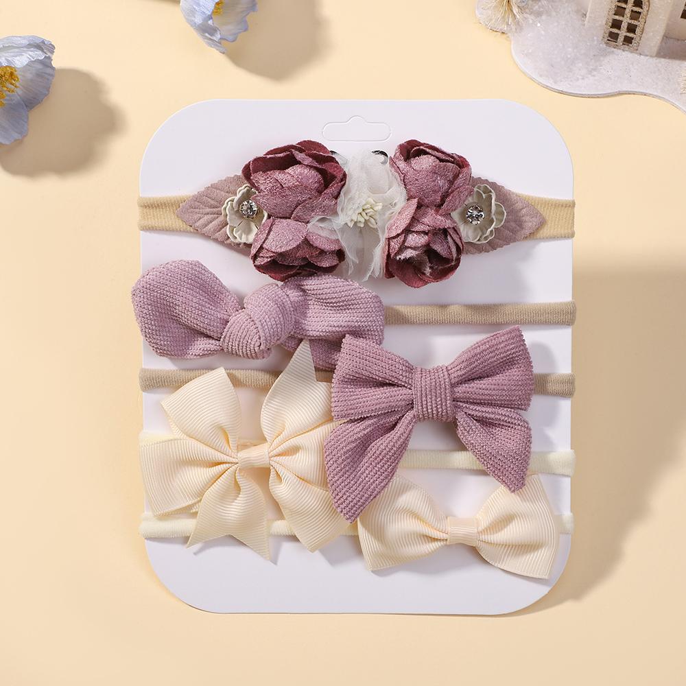 

ДЕТСКИЕ БАНТЫ Изысканная цветочная повязка на голову эластичный бант повязка для волос для младенцев свадьба туризм вечеринка повязка на голову нарядный подарочный набор