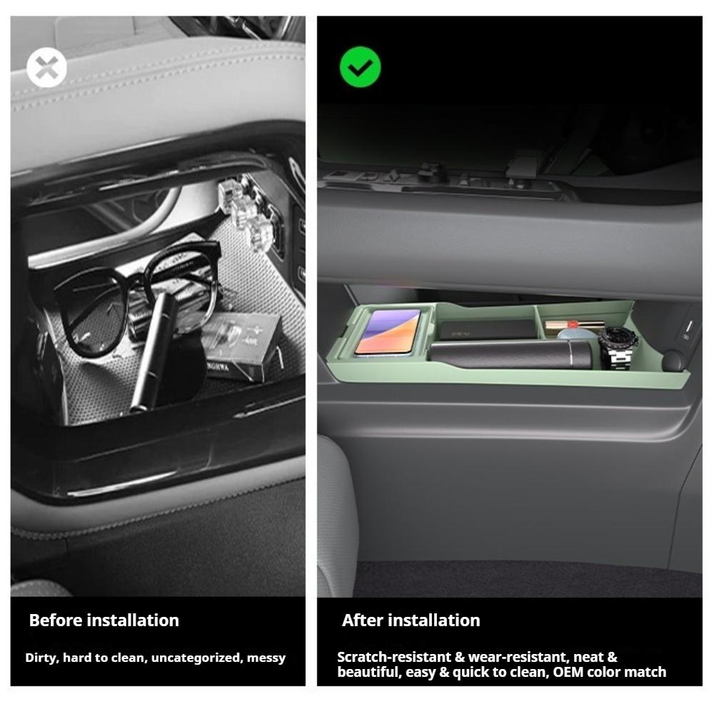 For BAIC BJ40 2026 Center Console Lower Storage Box Organizer Dustproof Waterproof Non Slip Interior Trim