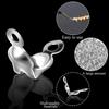 96Pcs/Lot Crimp Beads Cord Knot Covers End Cap Connector Clasps For DIY Bracelet Necklace Jewelry Making Supplies
