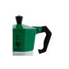 Italiaanse koffiezetter - BIALETTI - La Mokina Italia - Alle warmtebronnen behalve inductie - 1 kopje - 40 ml - Groen / Rood