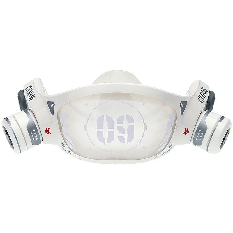 

Sci-fi Mechanical LED Light Mask Man Woman Techwear Style Science Fiction Music Festival Cosplay Face Masks белый