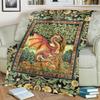 1pc Medieval Gothic Fantasy Dragon blanket, al season lightweigh Poster blanket home office outdoor nap multifunc Poster blanketional blanket