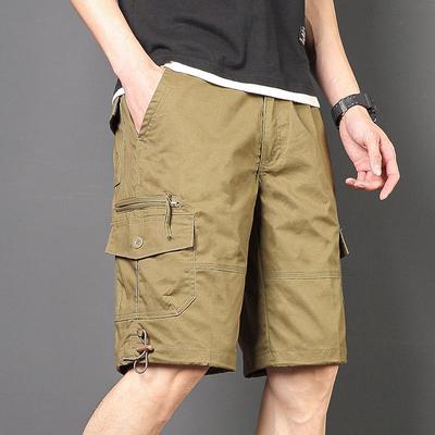 Men's Korean Style Summer Fashion Multi-Pocket Loose Casual Shorts