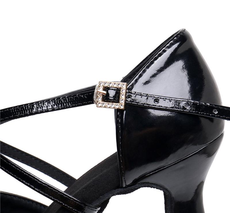 Women's Professional Latin Dance Shoes with Soft Sole and Mid/High Heel - New Style for Competitions and Exams