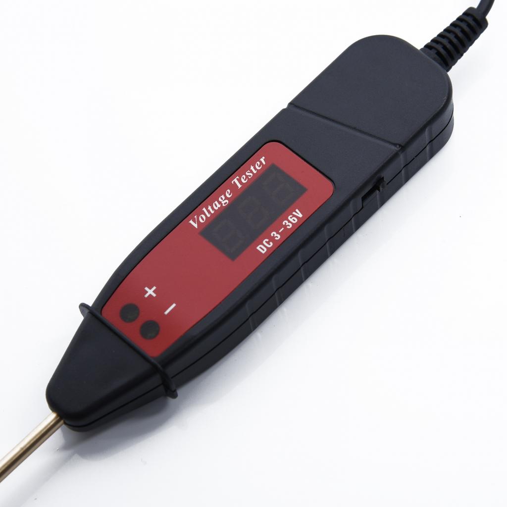 Test Pen Probe Detector Tester LED-Light  1.65M Car Digital LCD Electric Voltage