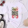 Spongebobs Patrick Star Kawaii Aesthetic Graphics Men Women Tee Adults Children Boy Gril Top Kids Parent Child Cotton Tshirt
