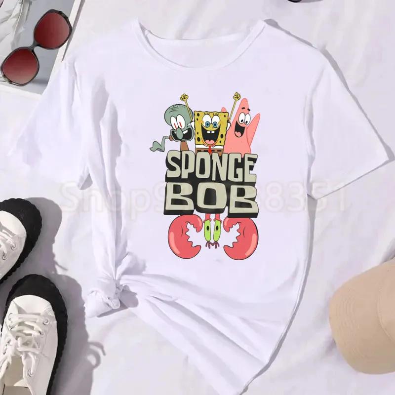 Spongebobs Patrick Star Kawaii Aesthetic Graphics Men Women Tee Adults Children Boy Gril Top Kids Parent Child Cotton Tshirt