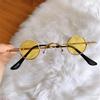 New Punk Round Retro Sunglasses for Men and Women Small Frame Hip Hop Style Ins Fashion