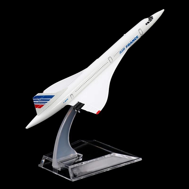 1:400 Scale Concorde Air France Airplane Model, France Airline Alloy Diecast Plane Model Toys Collection Home Decor Miniatures