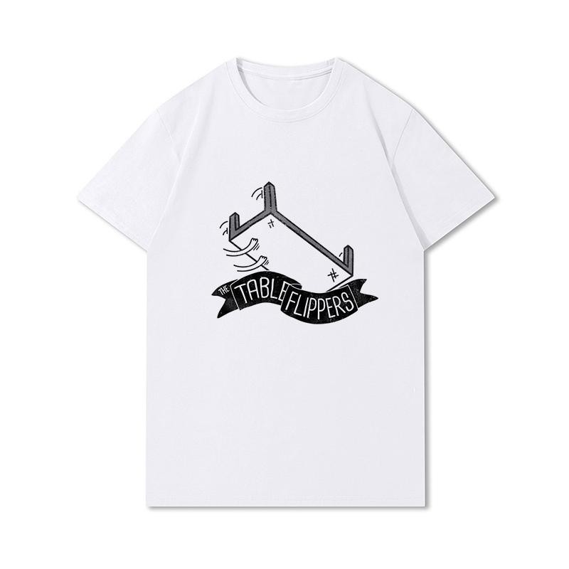 S-3XL 100 mønstre Sommerhvite T-skjorter for kvinner Trykt Uformelle korte ermer Topper O-hals T-skjorter