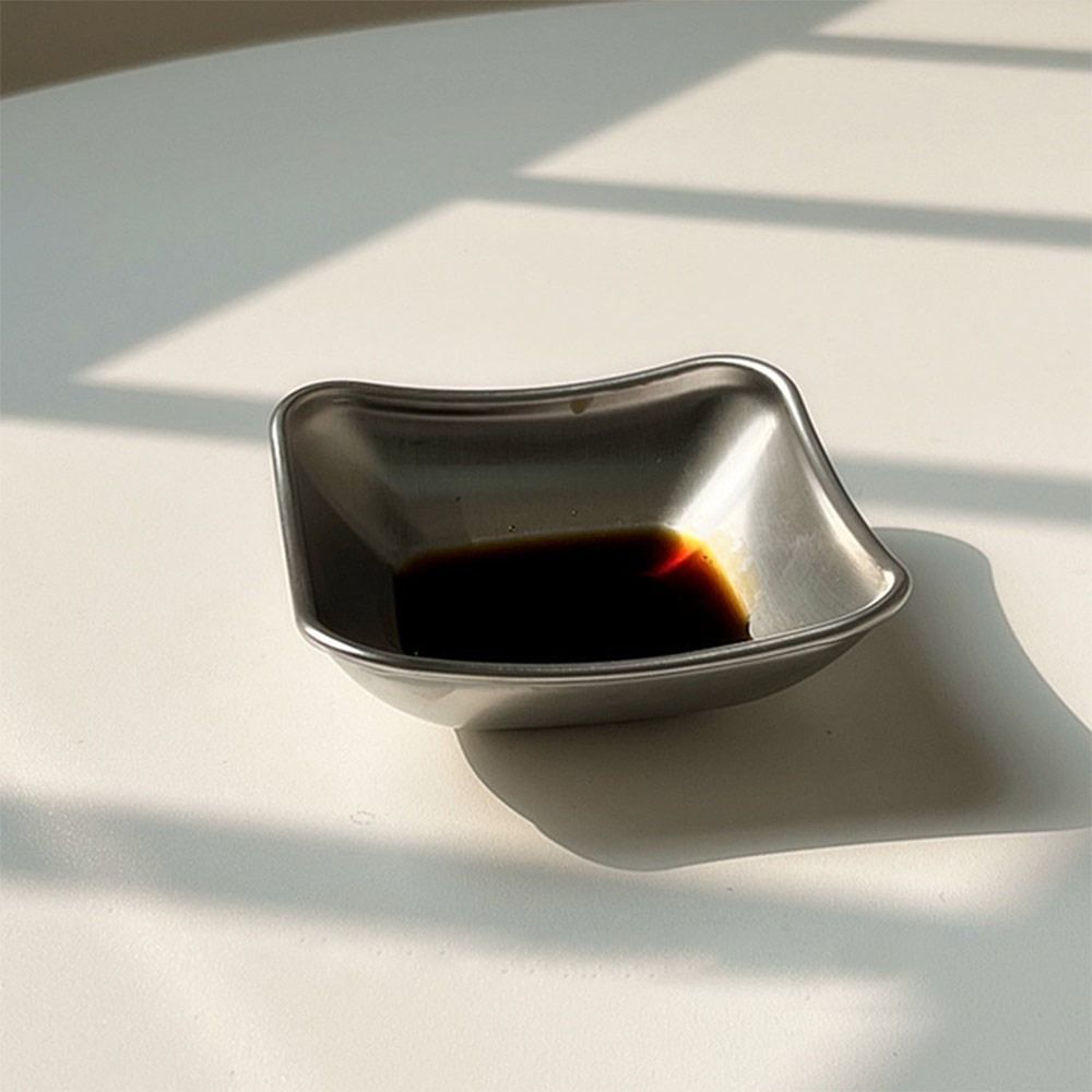 1/2/3 Grids Sauce Plate 304 Stainless Steel Tableware Korean Style Seasoning Dish  Home Resturant