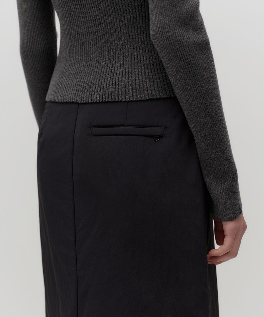 Musinsa Standard Woman Women'S Padded Maxi Skirt [Black]