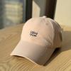 Korean-style Cute and Simple Letter-embroidered Soft-top Baseball Cap with Wide Brim That Makes the Face Look Smaller, Trendy Women's Cap