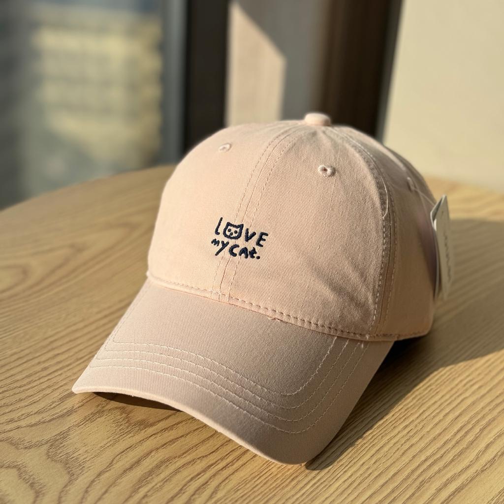 Korean-style Cute and Simple Letter-embroidered Soft-top Baseball Cap with Wide Brim That Makes the Face Look Smaller, Trendy Women's Cap