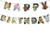 Vibrant Animal Print Birthday Party Banner For Kids Celebrations And Decorations