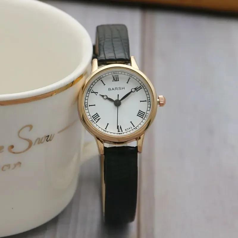 Luxury Student Watch Leather Belt Small Plate Women's Retro Quartz Wristwatch Simple Watches Dropshipping Relojes Para Mujer