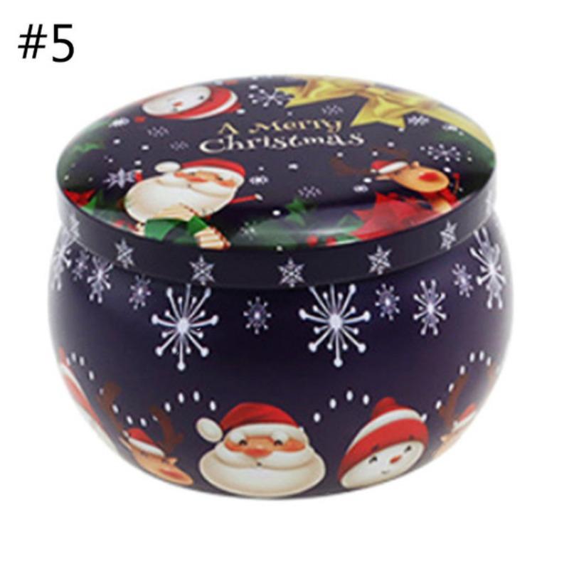 Barattoli per biscotti natalizi Caramelle in banda stagnata Barattoli retrò Candele in latta con coperchi per candele, conservazione a secco, spezie, caramelle ORP