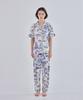 [2Dreamers] Blue Toile Three-Piece Pajama Set-up [Shipped from Korea] 100% Authentic