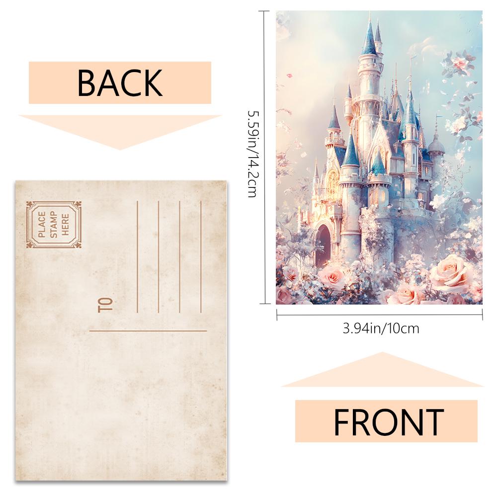 32pcs, Macaron Dream Girl Postcard, Birthday/Anniversary Gift, Collectible, Suitable for Gift Giving, Can Be Mailed.