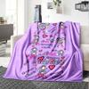 1PC Groovy Chick Custom Name Patterned Flannel Blanket Suitable For All Seasons For Home Decor Warmth And Comfort Gifts Holiday Present