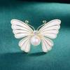 Elegant Pearl Butterfly Brooch: Luxury Pin for Women’s Suits and Clothing