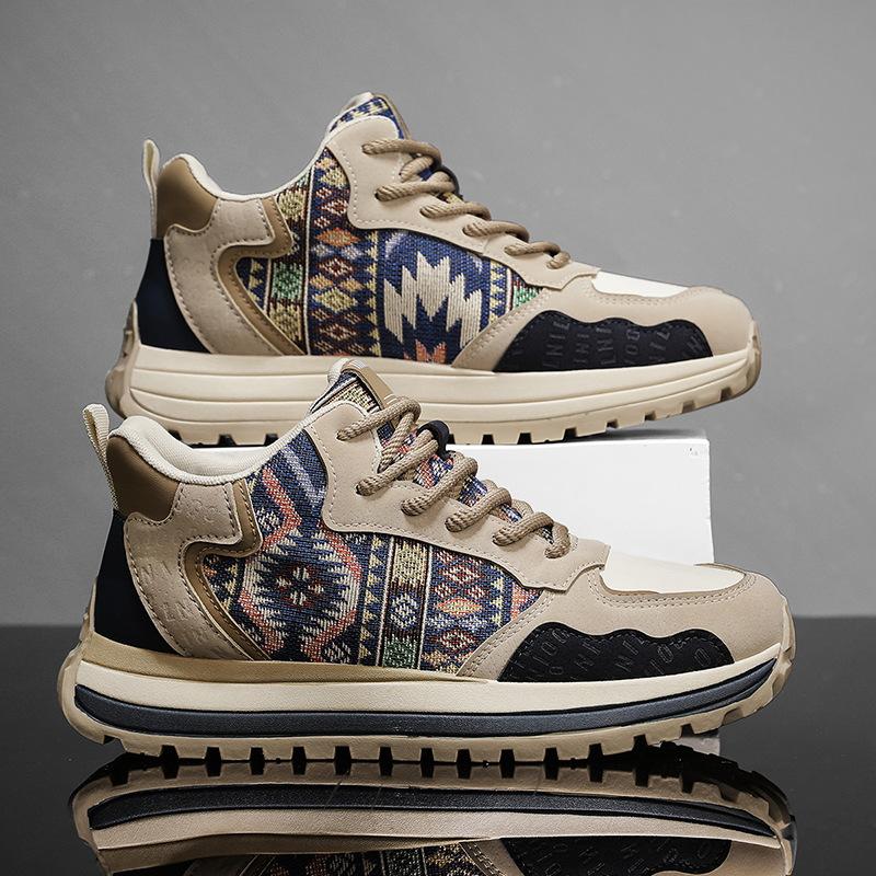 

Men s shoes spring new casual fashion canvas shoes thick baseplate shoes men s heightening dad shoes factory 44