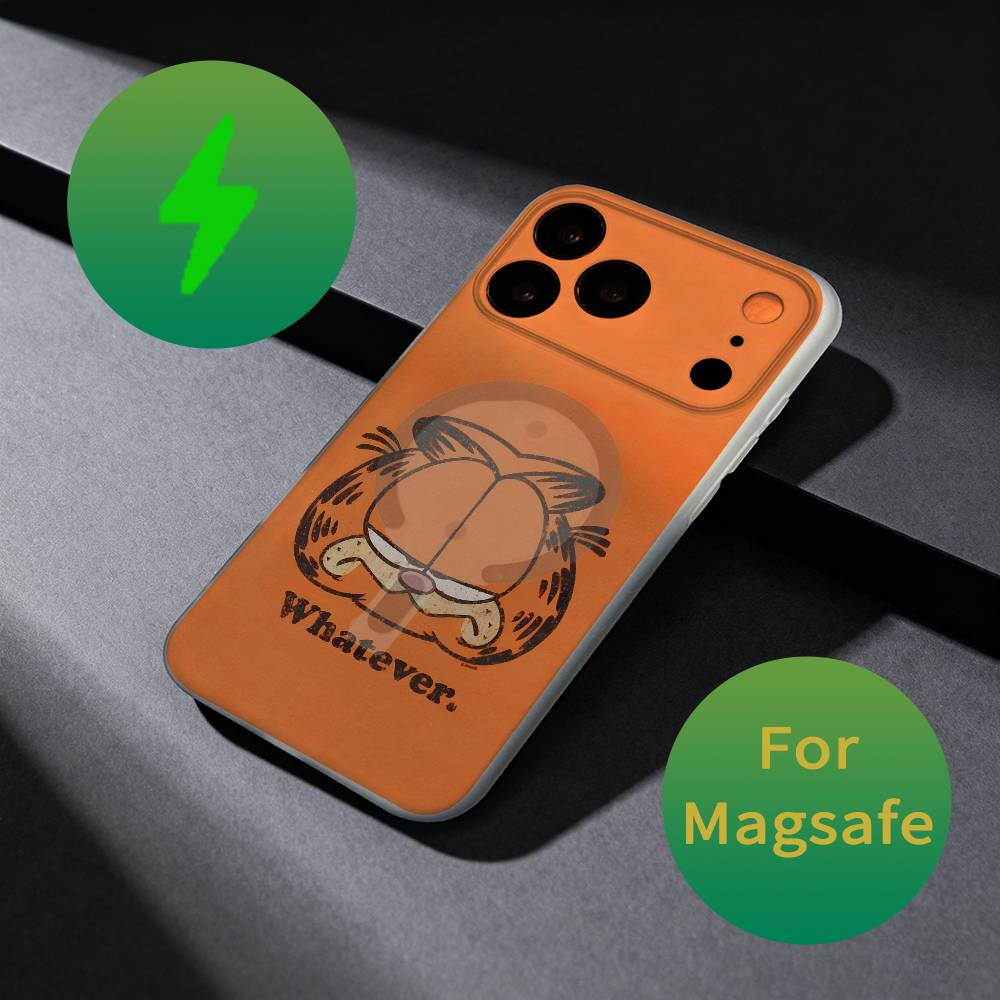 

Cute Cat G-GarfieldS Phone Case For iPhone 17,16,15,14,13,12,X,XS,Pro,Max,Plus,E,Air,Mini with Magsafe Magnetic Frosted Clear iPhone12mini