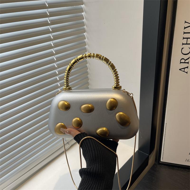 Women's Evening Bag Fashion Luxury Designer Clutch WeddingParty Women Chain Crossbody Bag Solid Color Large Capacity ShoulderBag