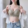 Summer Bra Women's Thin Bra Women's Underwire Bra Gathered Chest Gathered Accessory Bra Plus Size Bra