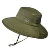 Summer breathable sun hat men's outdoor fishing mountaineering sun protection hat ice silk eaves UV protection bucket hat