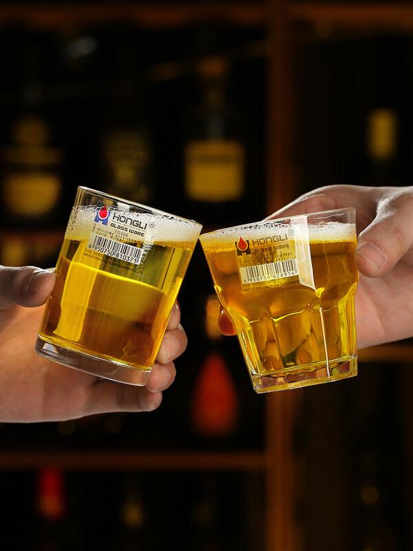 ZISIZ KTV Achteckiger Becher aus gehärtetem Glas