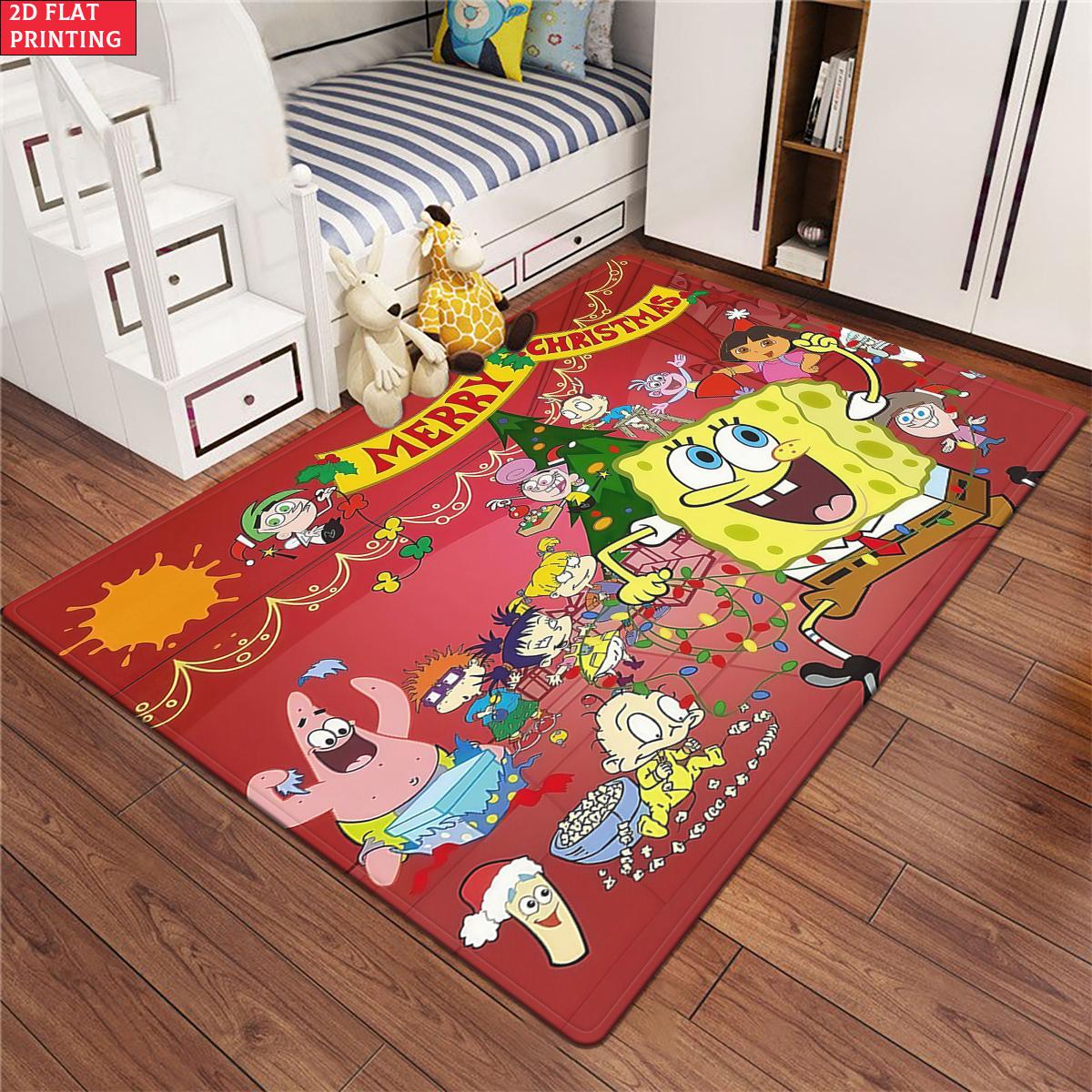 

Animal Blowing Bubbles Large Room Carpet Non Slip Cartoon Kids Bedroom Living Room Floor Mat Home Decor Children s Play Carpet 40x60cm(15x23 in)