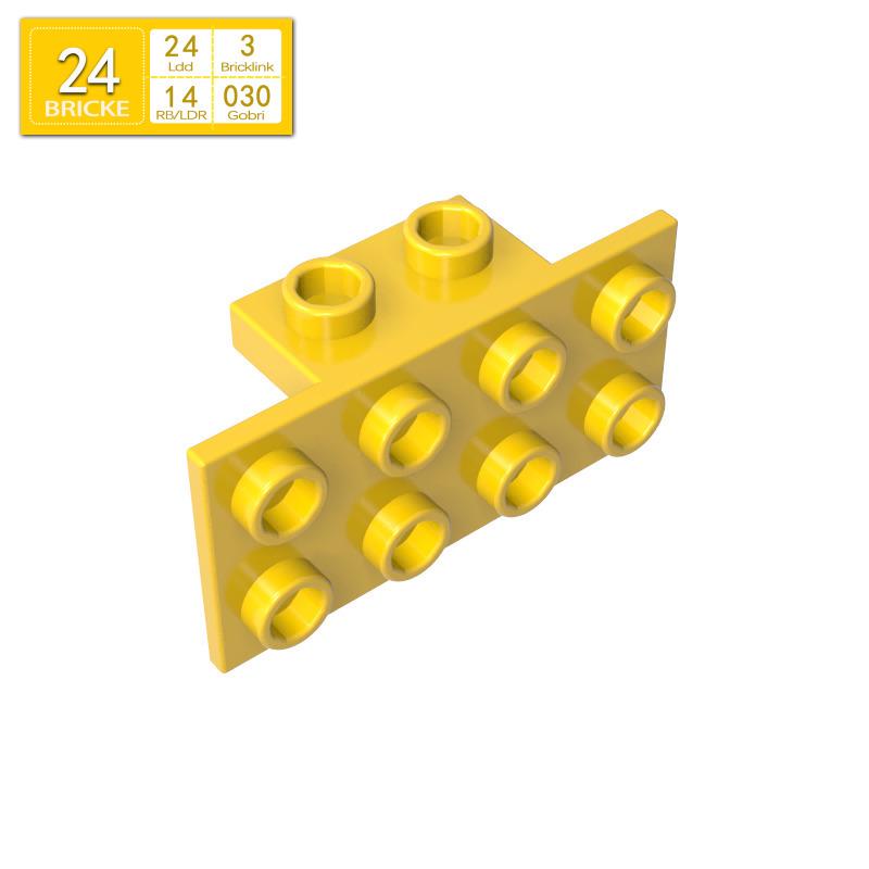 BRICKE 1x2-2x4 Winkelstück, Kompatibel mit Lego 93274/21731 Bausteinen