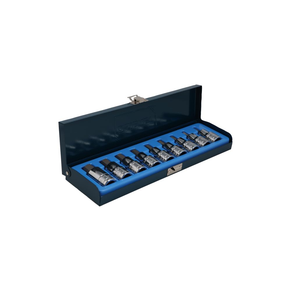 SIGNET DR Hex Bit Socket Set with 23899 1/2 9-Piece Case,