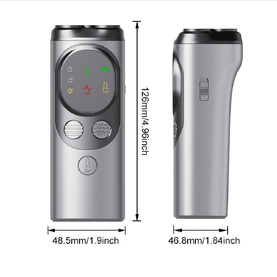 

Портативный ультразвуковой отпугиватель лая собак и тренировочное устройство со светом - Трехголовый отпугиватель собак Gray