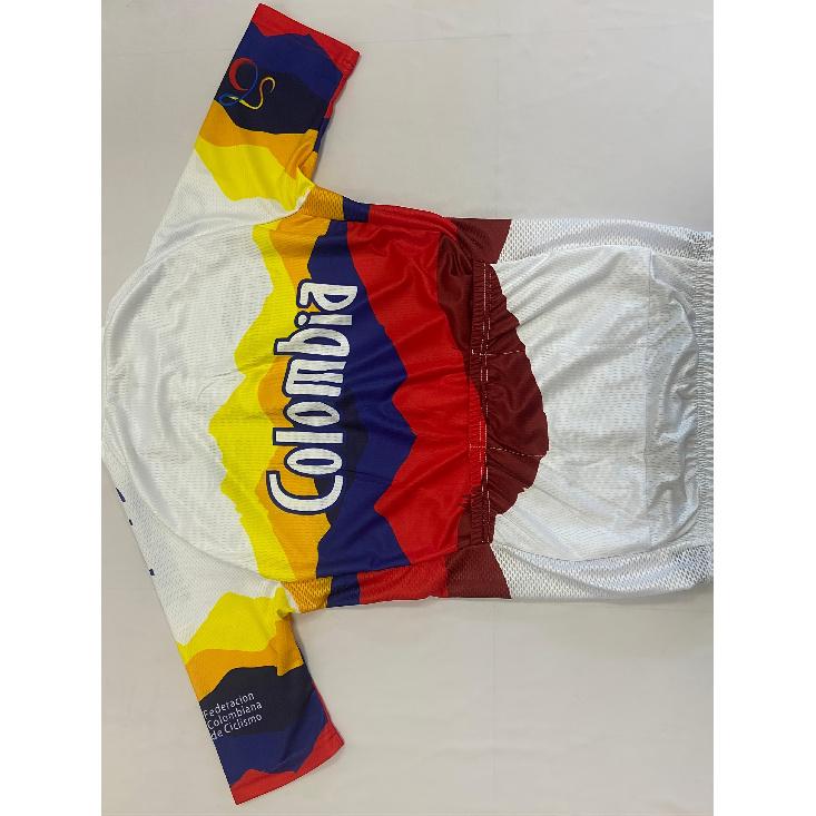 Camisa de Ciclismo Branca Colombiana Masculina Verão Manga Curta Roupas para Bicicleta de Estrada Montanha Top Ciclismo Roupa Esportiva Equipamento para Motocicleta Off-Road