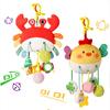 Christmas Decoration Baby Plush Toys, Stroller Toy With Sensory Details Car Seat Toys, Hanging Rattle Toys For Crib Mobile, Newb