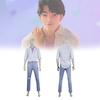 Costume Cosplay Kpop Demon Hunters con Camicia di Jeans e Tuta per Esibizioni Teatrali Anime