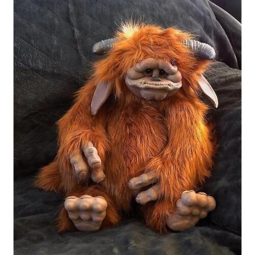Labyrinth Ludo Baby Doll Red Bigmouth Animal Plush Doll Ornaments