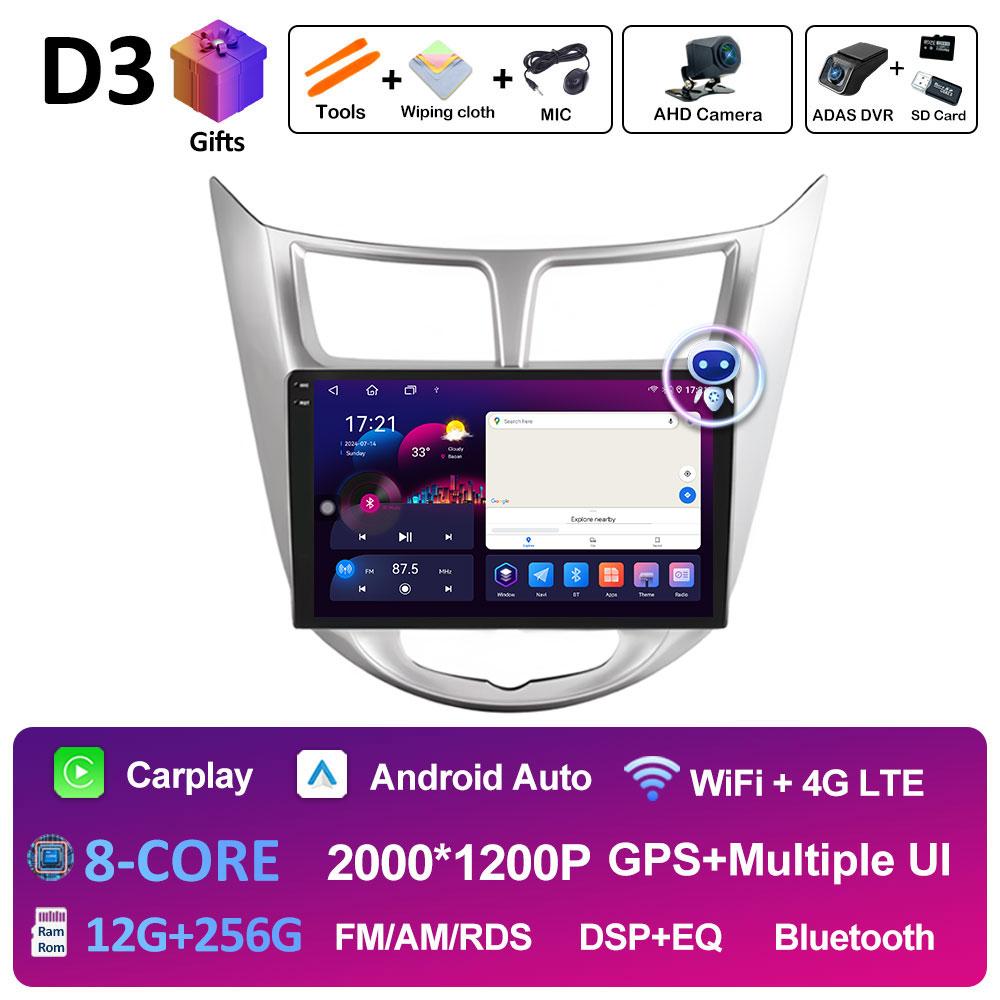 Pentru Hyundai Solaris Verna Accent 1 2010 2011 2012 2013 - 2016 Sistem Smart Android Player Video Auto Autoradio WIFI Ecran Tactil