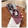 Electroplated Magnetic Suction Bracket Is Suitable for OPPO Reno11 Mobile Phone Case Luxury Glitter A2PRO Fashionable Transparent Fine Hole