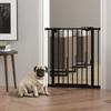 Adjustable Safety Gate W/ One Extensions, Four Adjustable Screws, Black