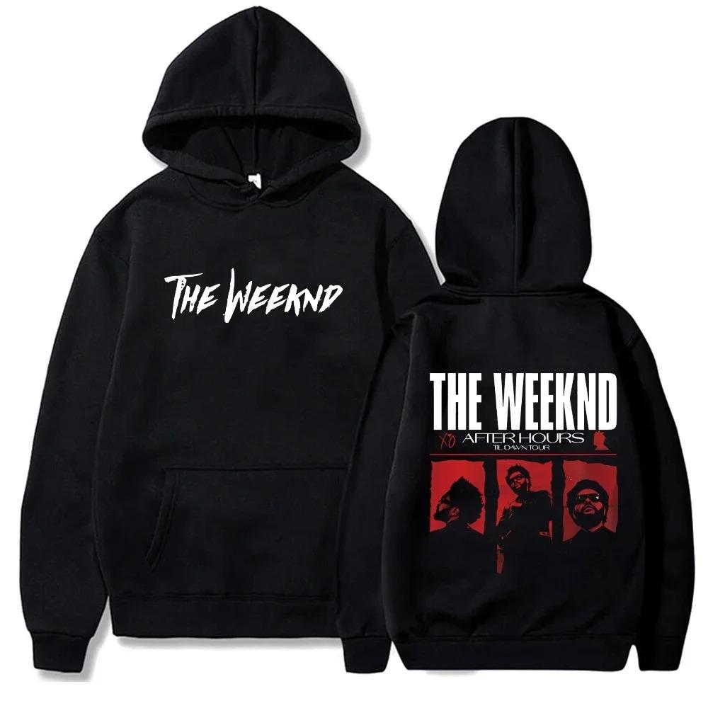 Weeknd Fleece Sweatshirts Casual Loose Hoodies The Weeknd Oversized Hoodie Streetwear Pullover Unisex Printing