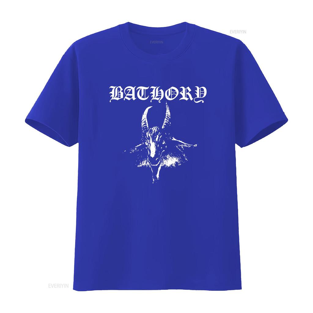 Bathory Heavy Metal Band Print T Shirt Available In Full Sizes From S To 5xl Vintage Stretched Top For Everyday Wear